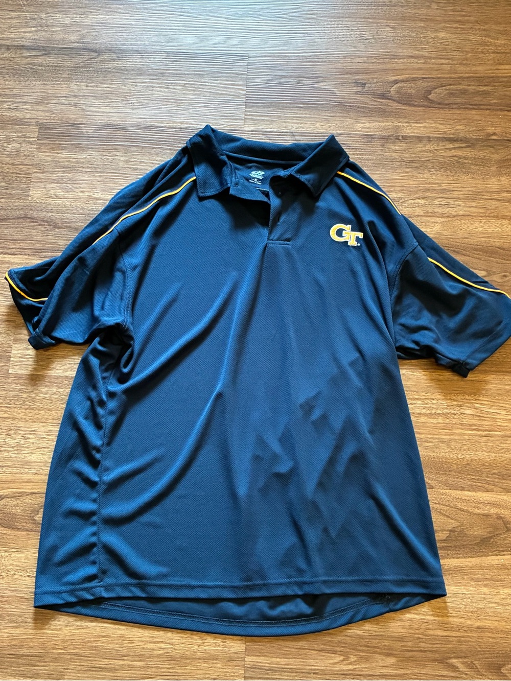 Georgia Tech Golf Athletic Navy Blue Polo Mens Size XL J America